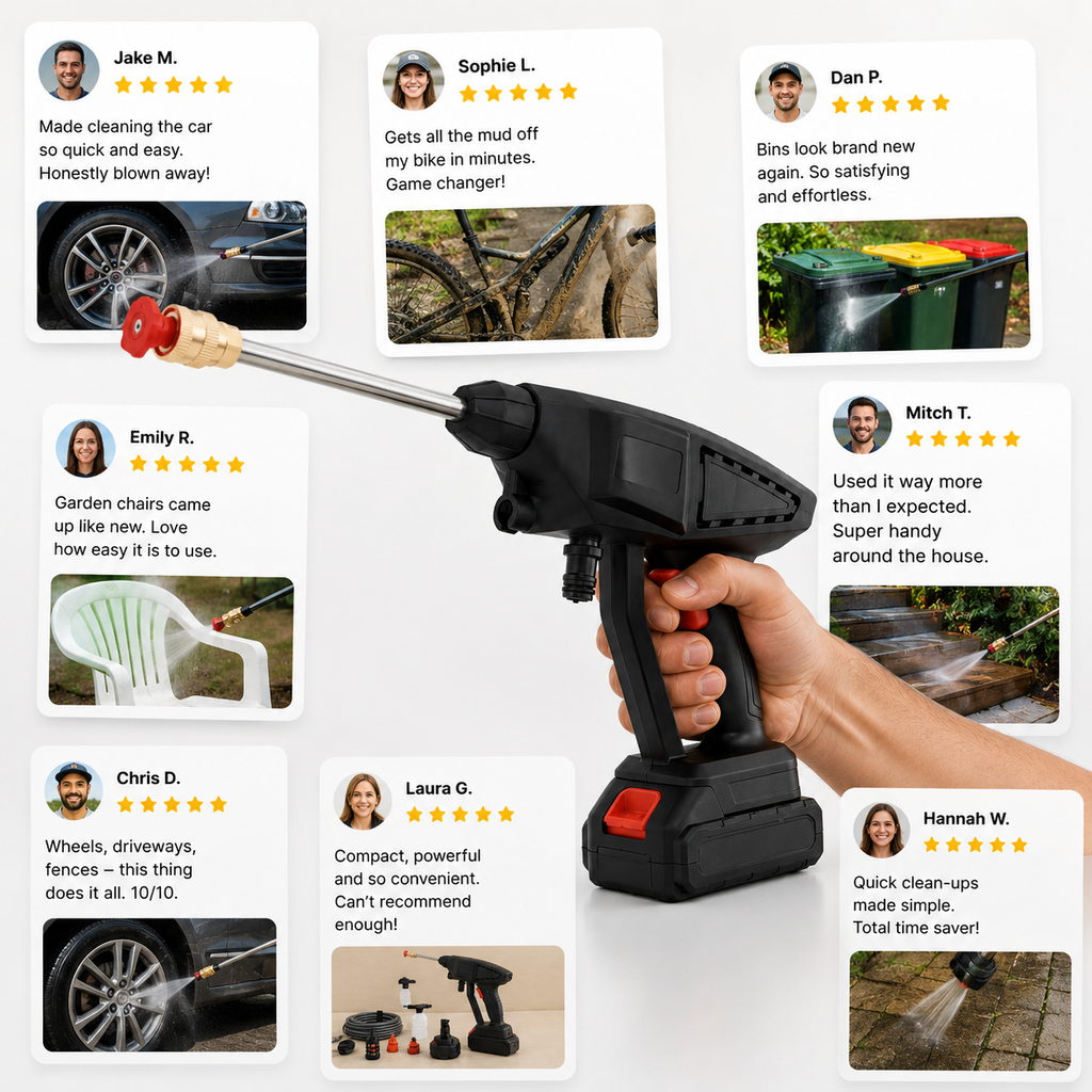Cleaner Cars, Bikes & Outdoor Gear — Faster With AquaJet Pro