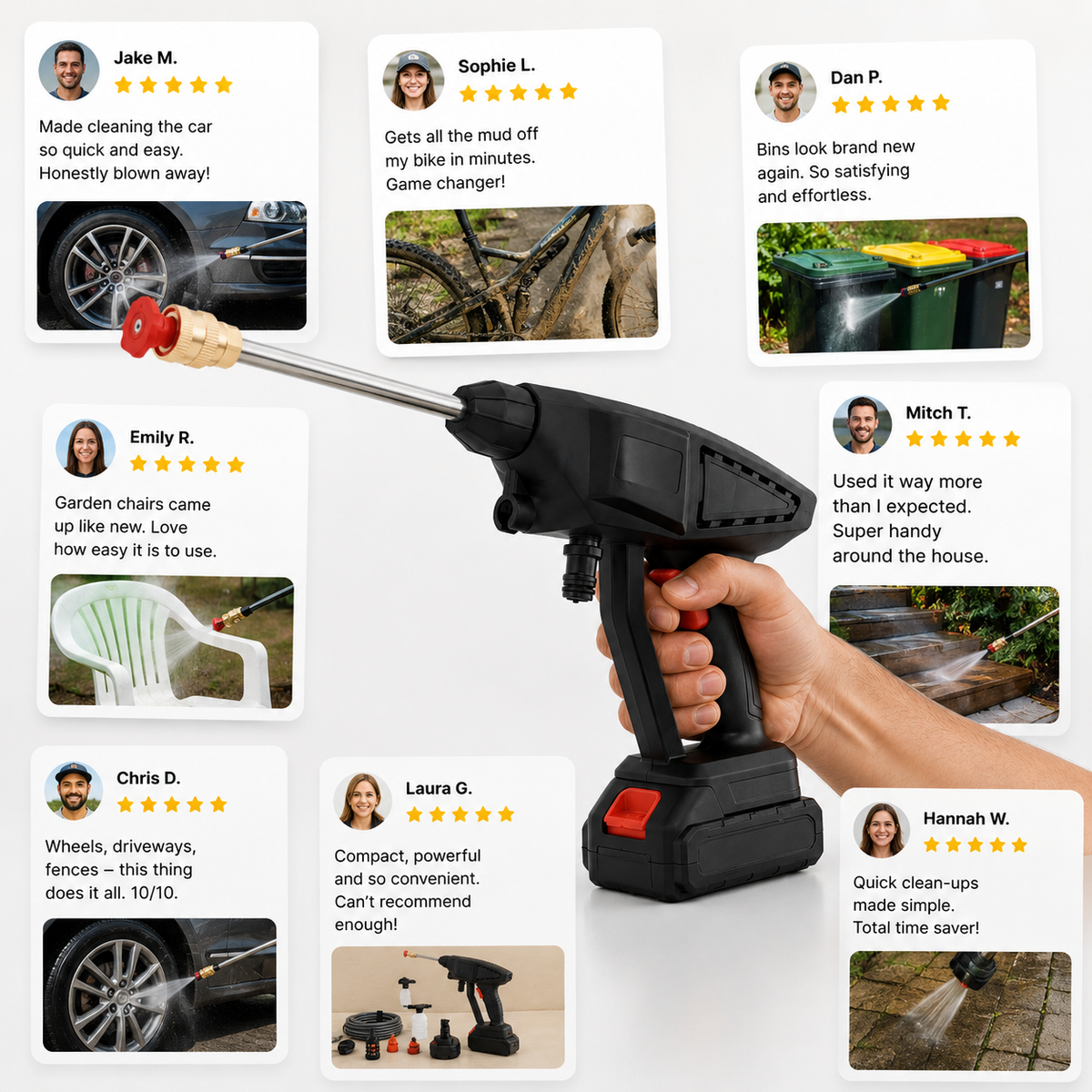 Cleaner Cars, Bikes & Outdoor Gear — Faster With AquaJet Pro
