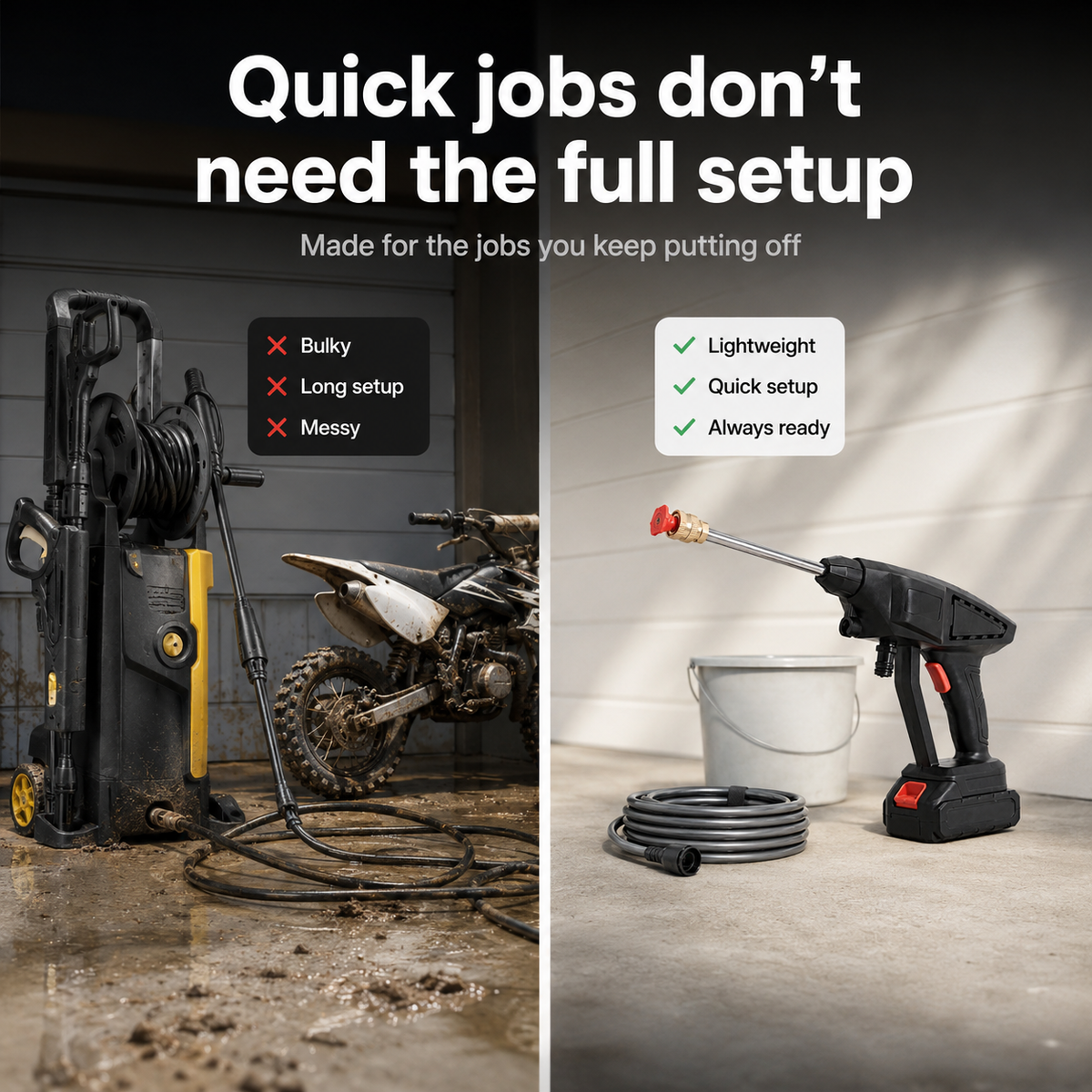 Cleaner Cars, Bikes & Outdoor Gear — Faster With AquaJet Pro